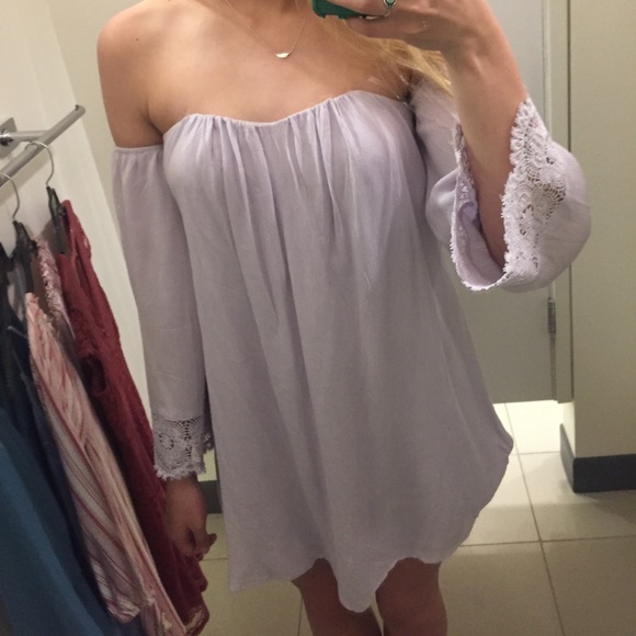 Off shoulder light purple dress - Picture 1 of 1